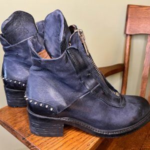 A.S.98 Norville zip boot, tornado blue, size EU 40